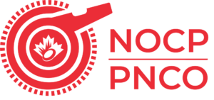 NOCP logo monochrome red NOCP logo monochrome red